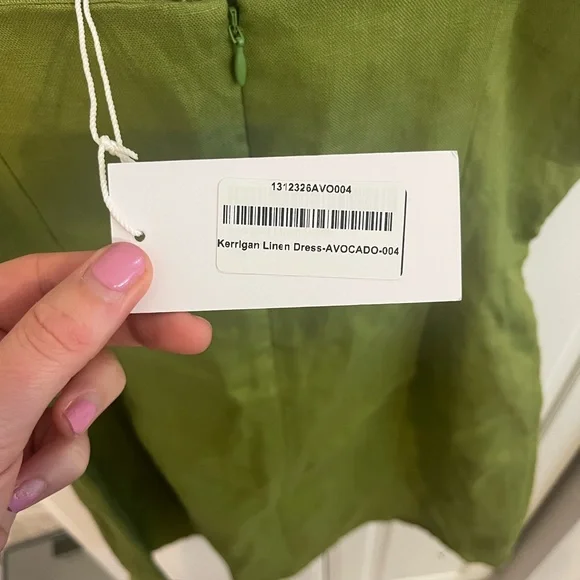 Reformation Kerrigan Dress in avocado - Picture 5 of 6